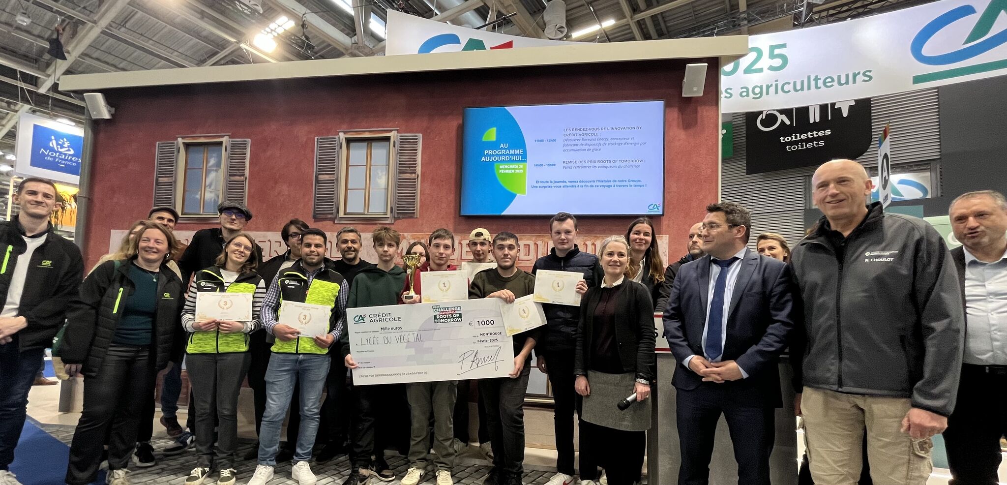 Remise de prix du tournoi roots of tomorrow au SIA