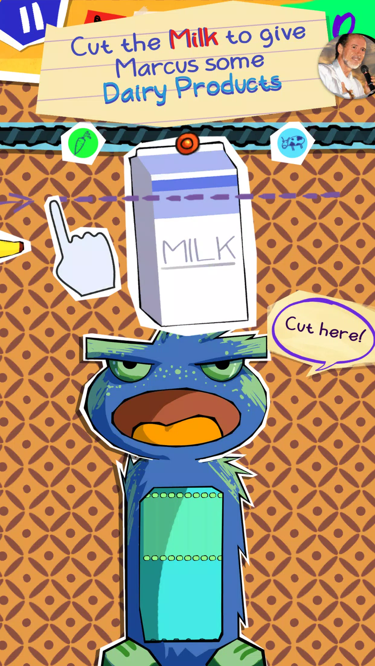 Scénario feed them right pour alimentation équilibrée